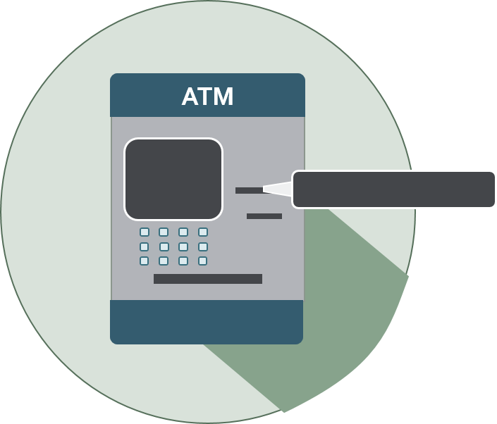 icon of an atm with receipt printer highlighted