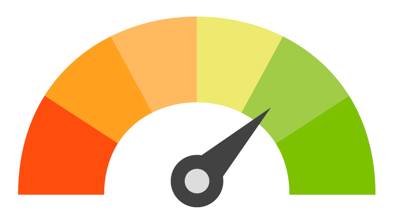 credit score arrow icon