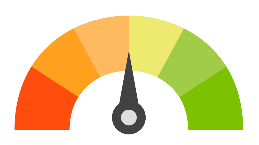 credit score arrow middle icon