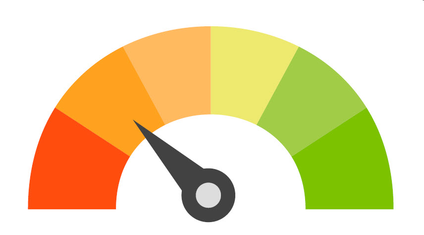 credit score arrow icon