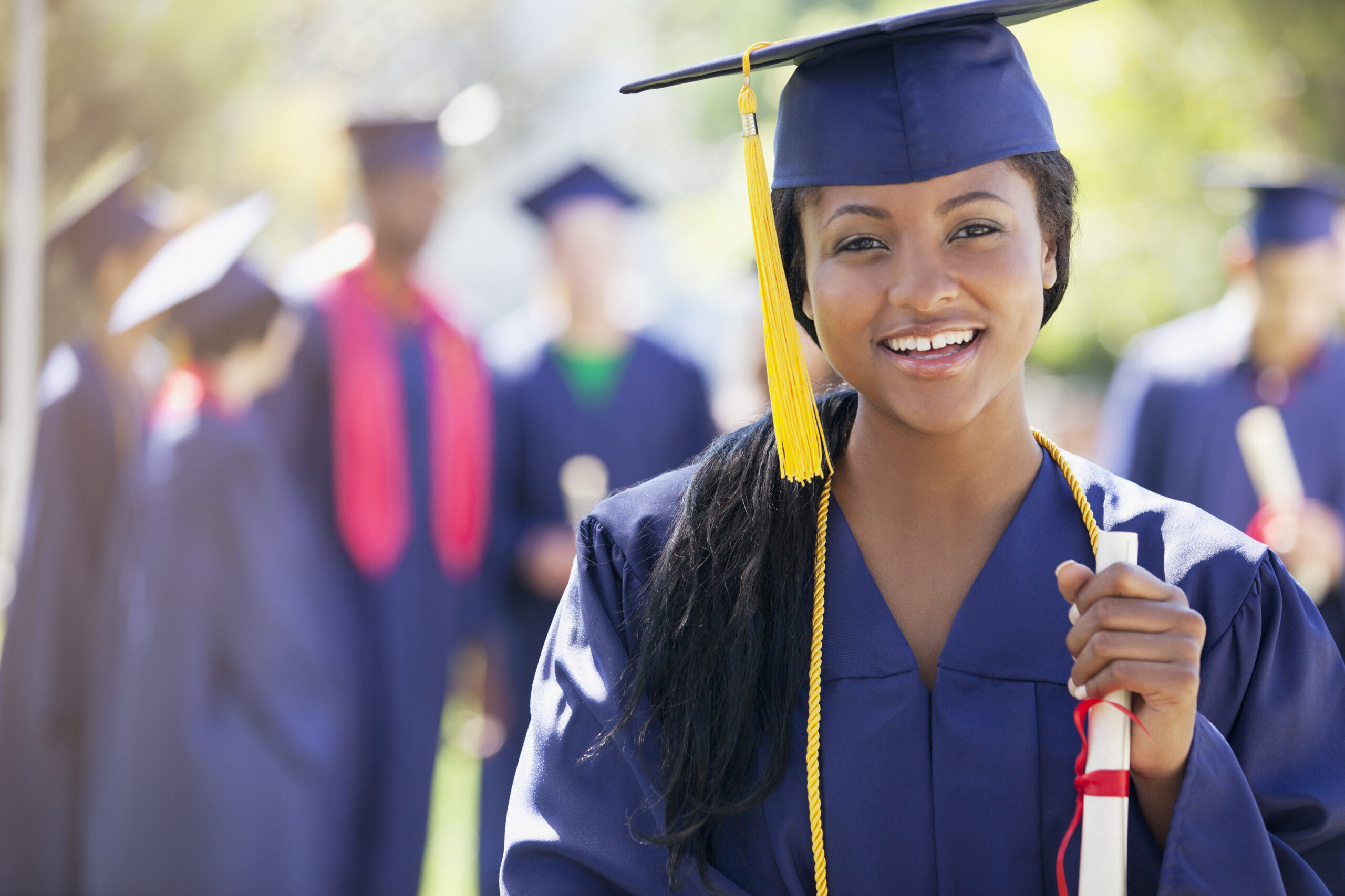 smiling college graduate